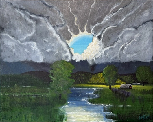 Landscape painting by Dr. Ahmed