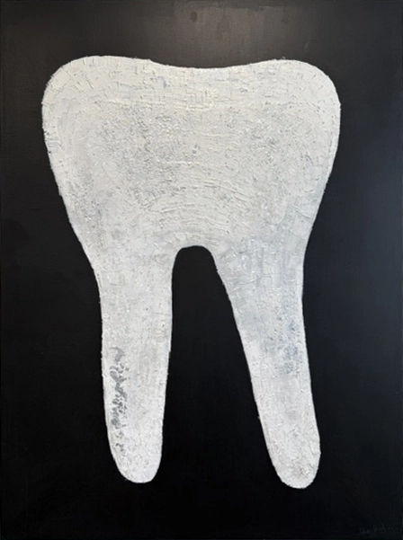 Abstract tooth painting by Dr. Ahmed